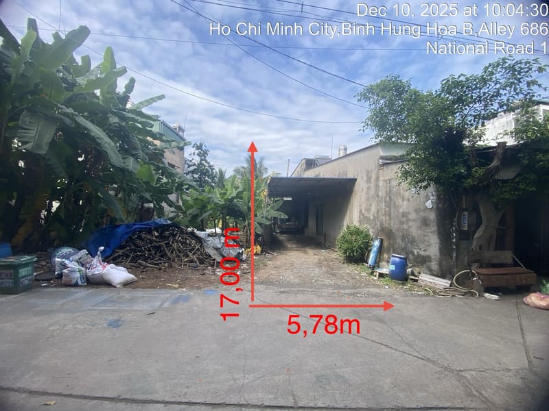 Bán đất trống tại Bình Hưng Hoà B, Bình Tân