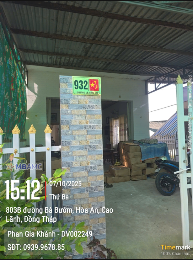 Bán tài sản tại Xã Hòa An, TP Cao Lãnh, Đồng Tháp