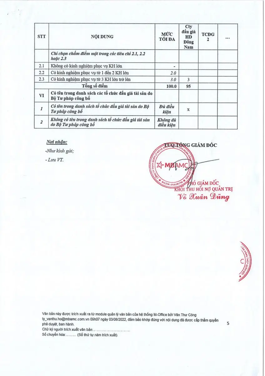 Ảnh chụp văn bản thông báo, trang 5