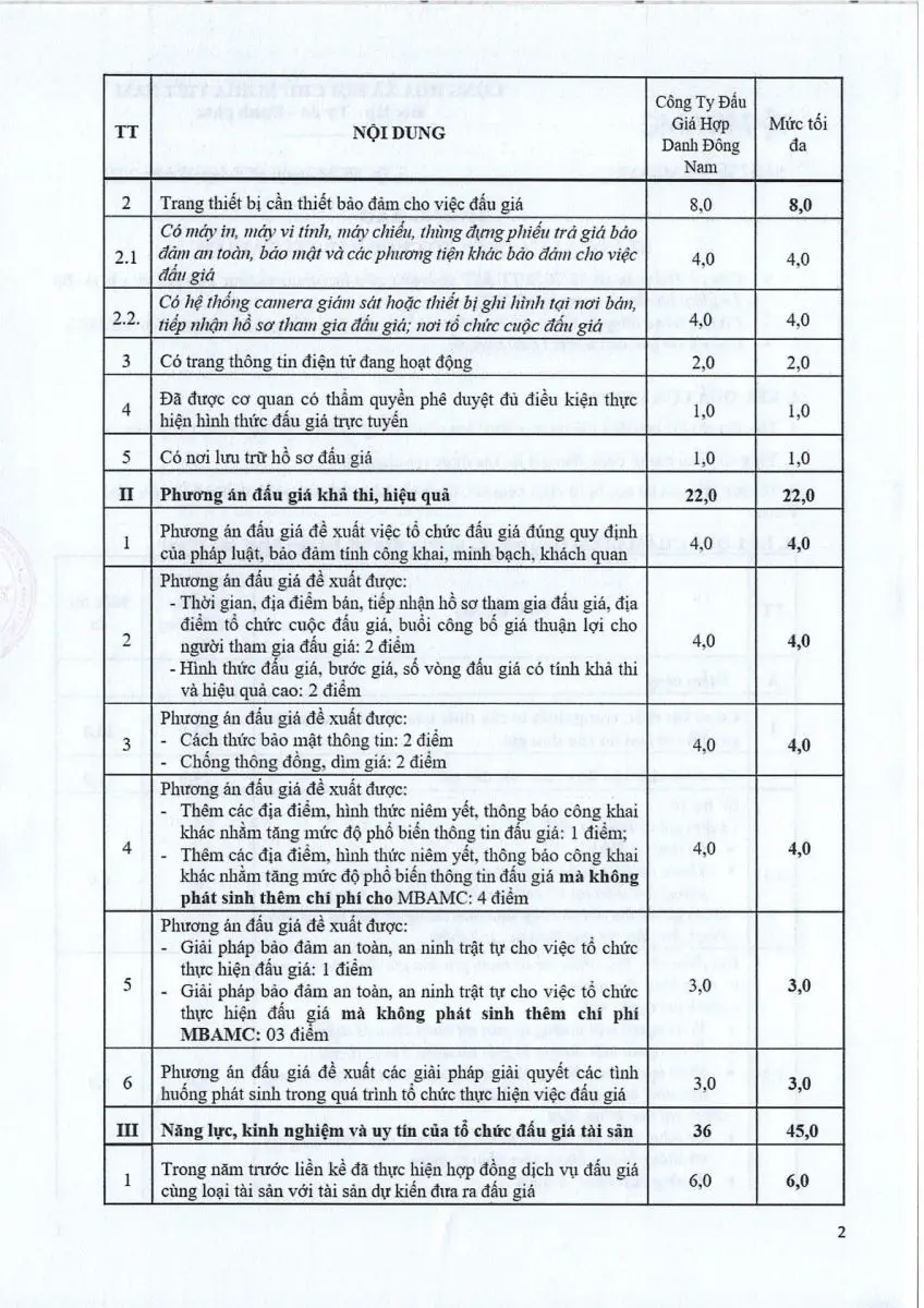 Ảnh chụp văn bản thông báo, trang 2