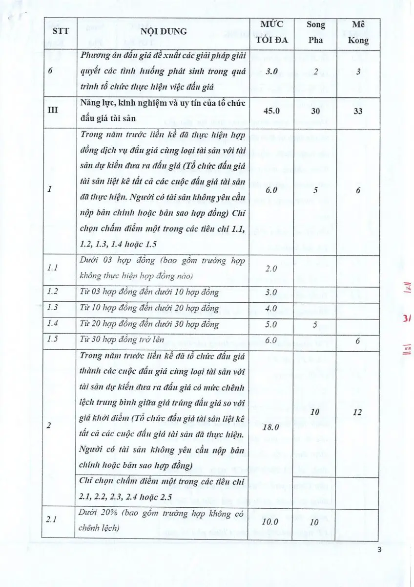 Ảnh chụp văn bản thông báo, trang 3
