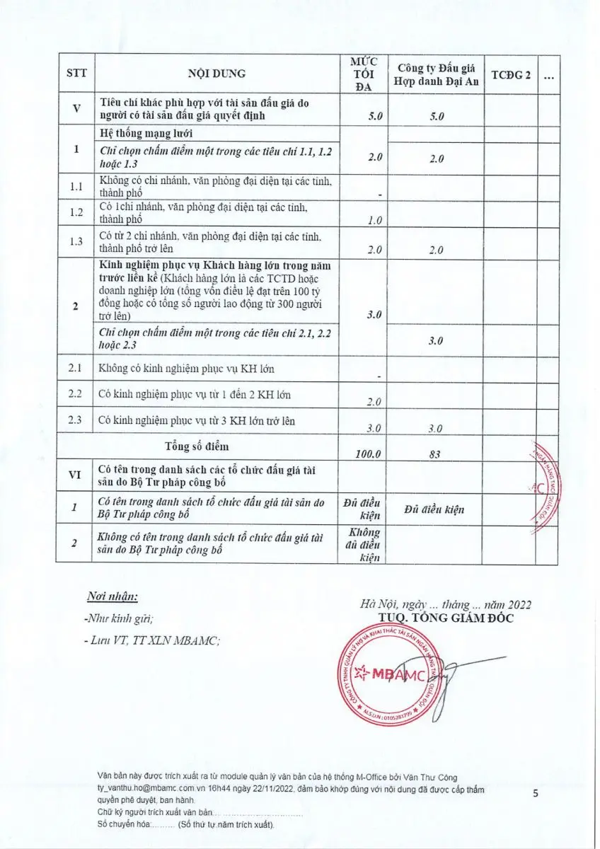 Ảnh chụp văn bản thông báo, trang 5