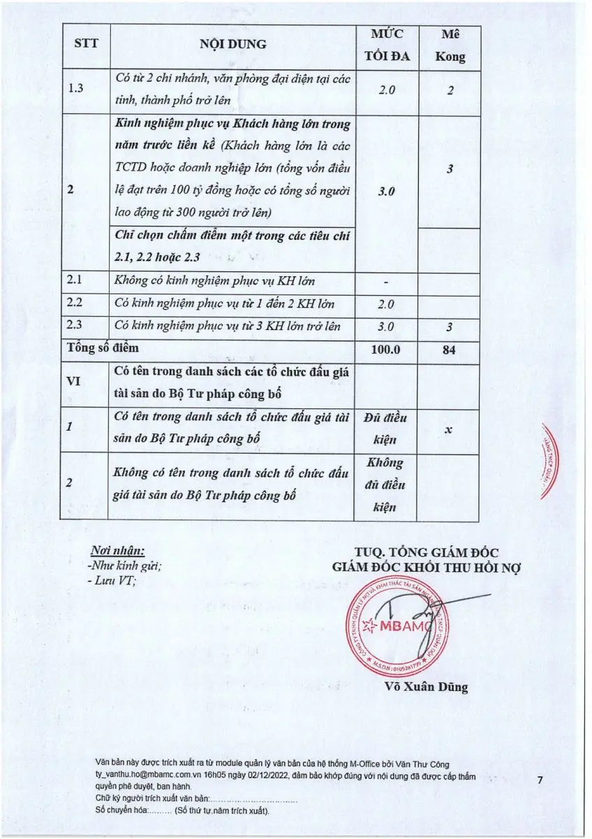 Ảnh chụp văn bản thông báo, trang 7