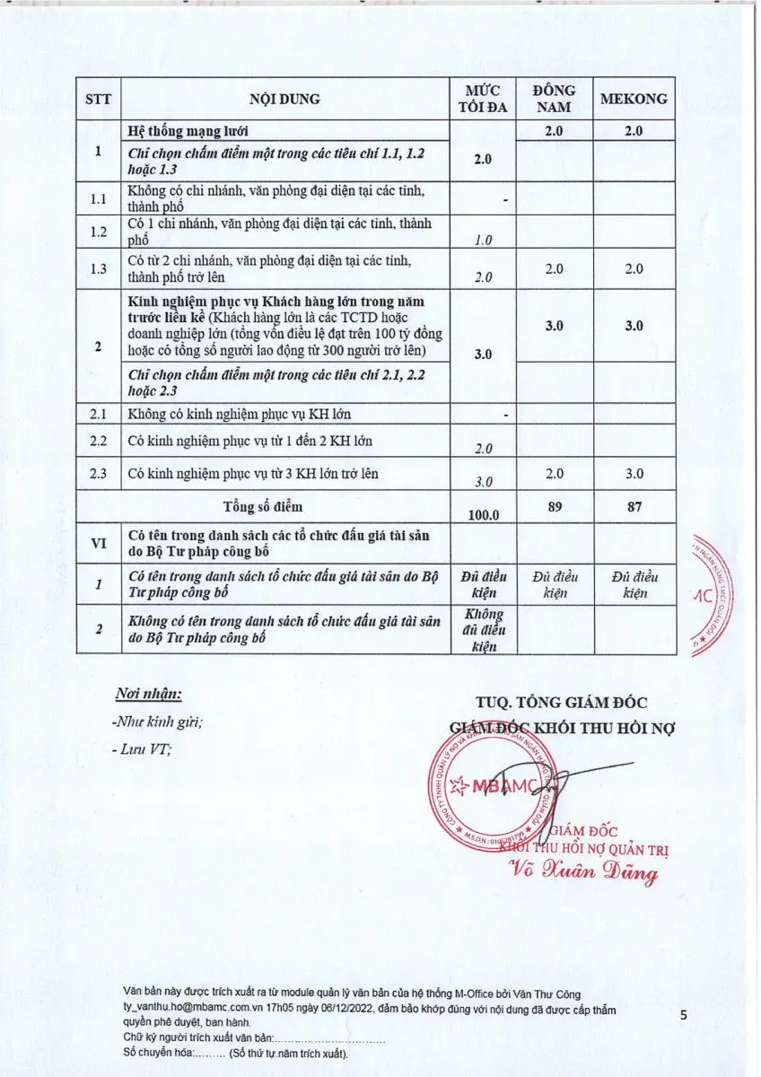 Ảnh chụp văn bản thông báo, trang 5