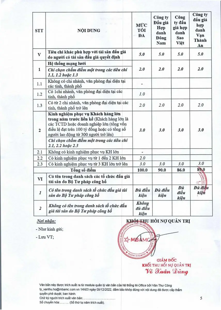 Ảnh chụp văn bản thông báo, trang 5