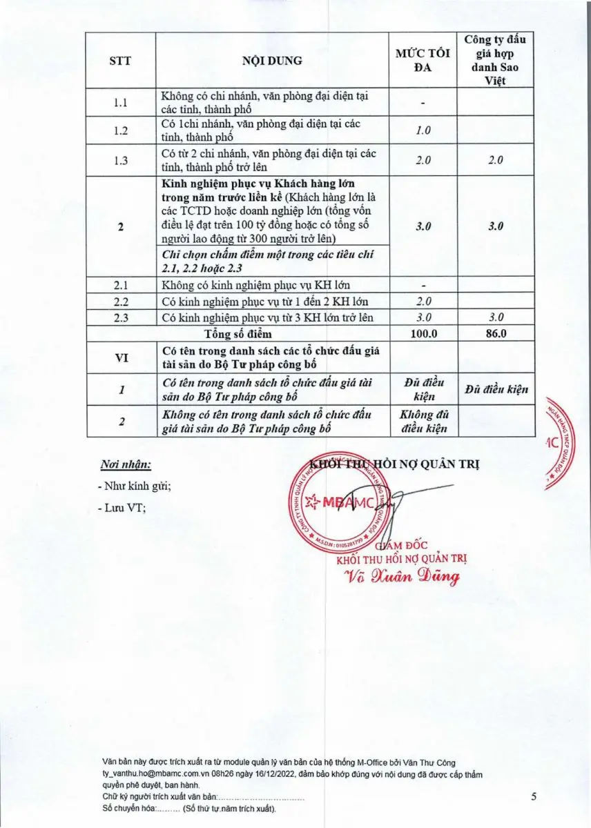 Ảnh chụp văn bản thông báo, trang 5