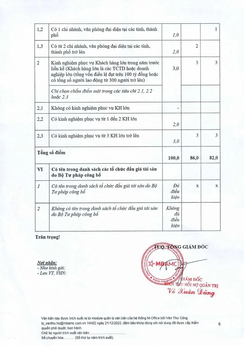 Ảnh chụp văn bản thông báo, trang 6