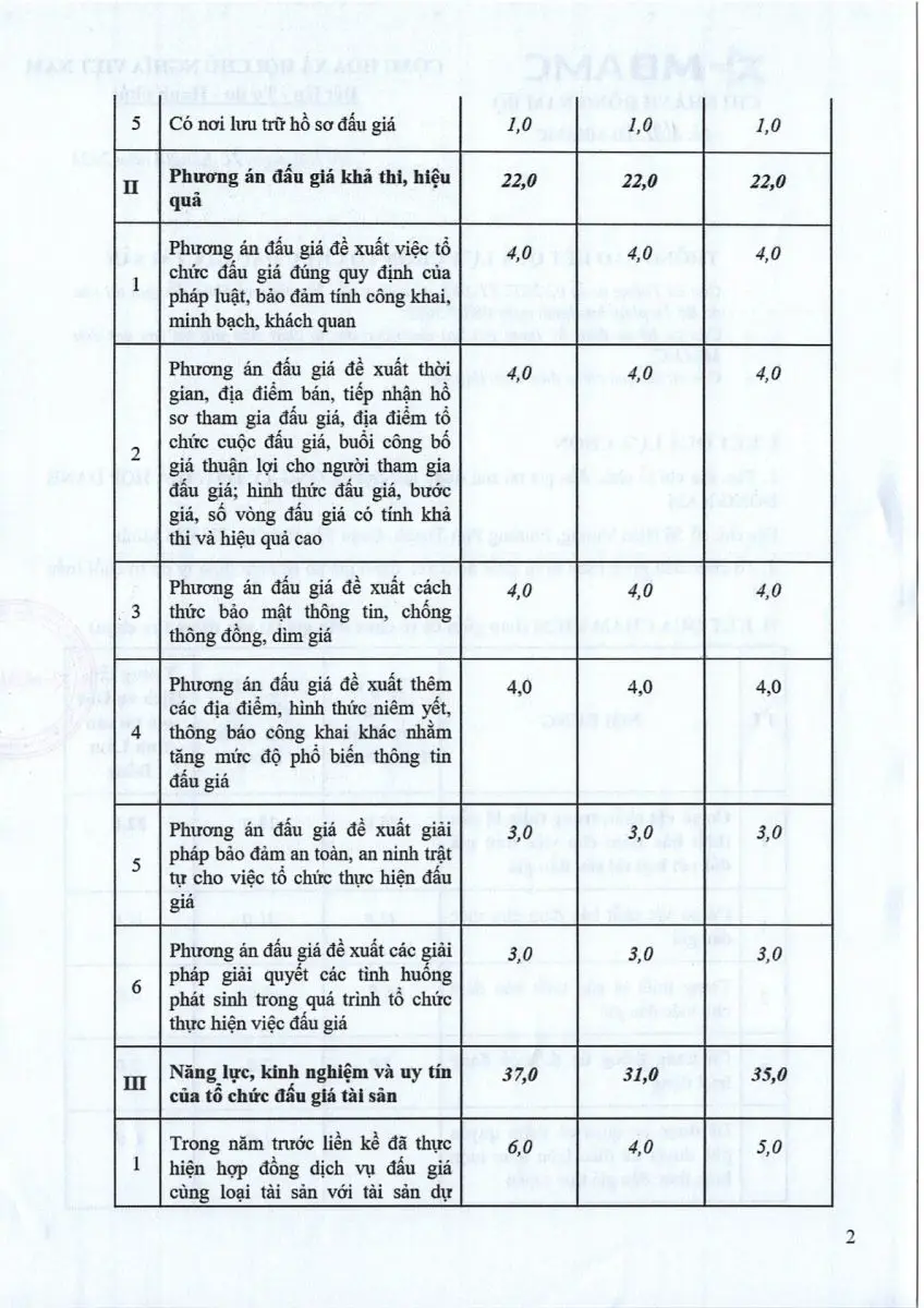 Ảnh chụp văn bản thông báo, trang 2