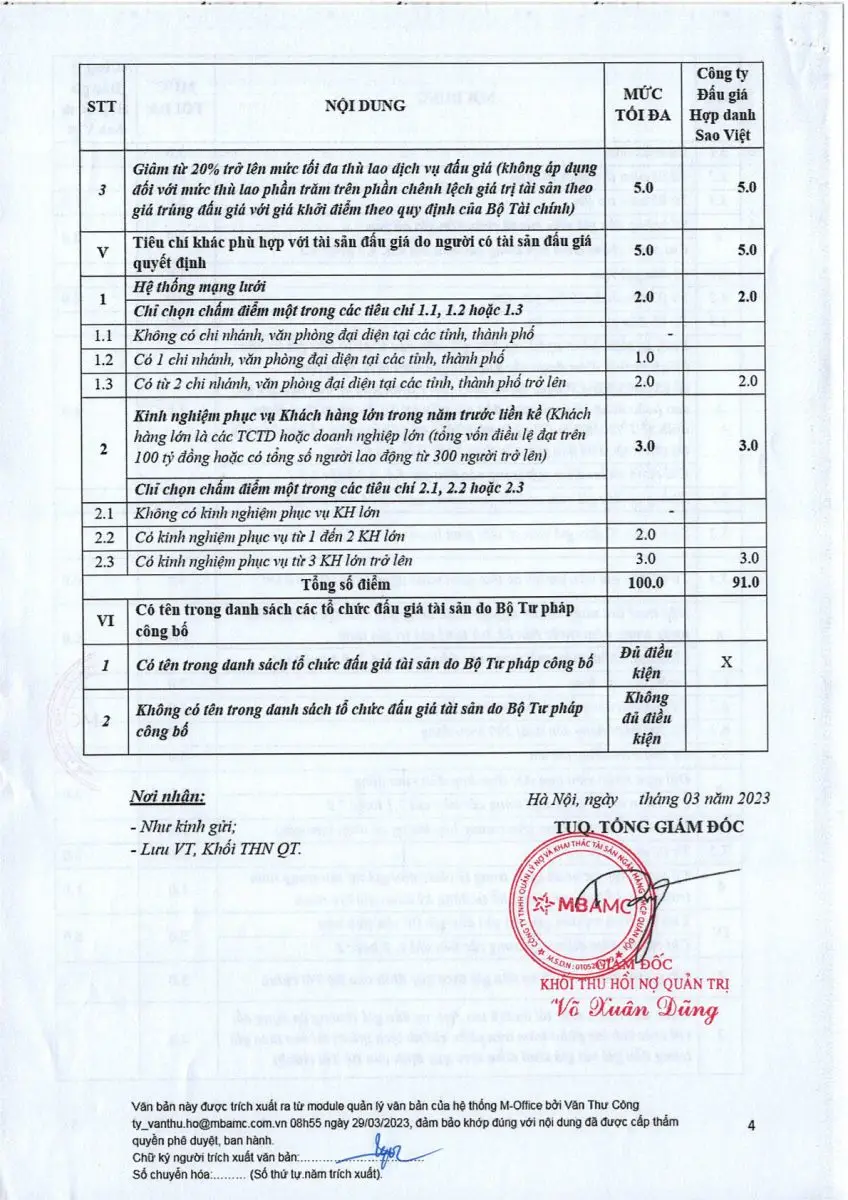 Ảnh chụp văn bản thông báo, trang 4