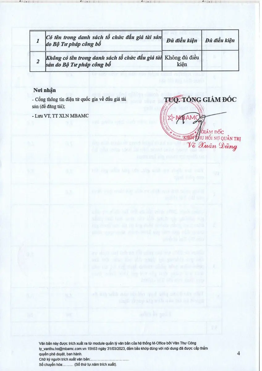 Ảnh chụp văn bản thông báo, trang 4