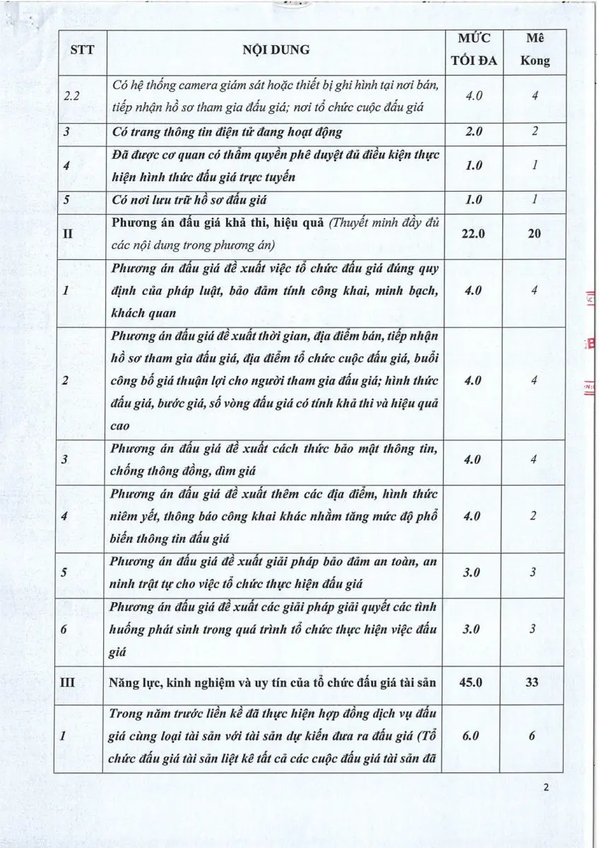Ảnh chụp văn bản thông báo, trang 2