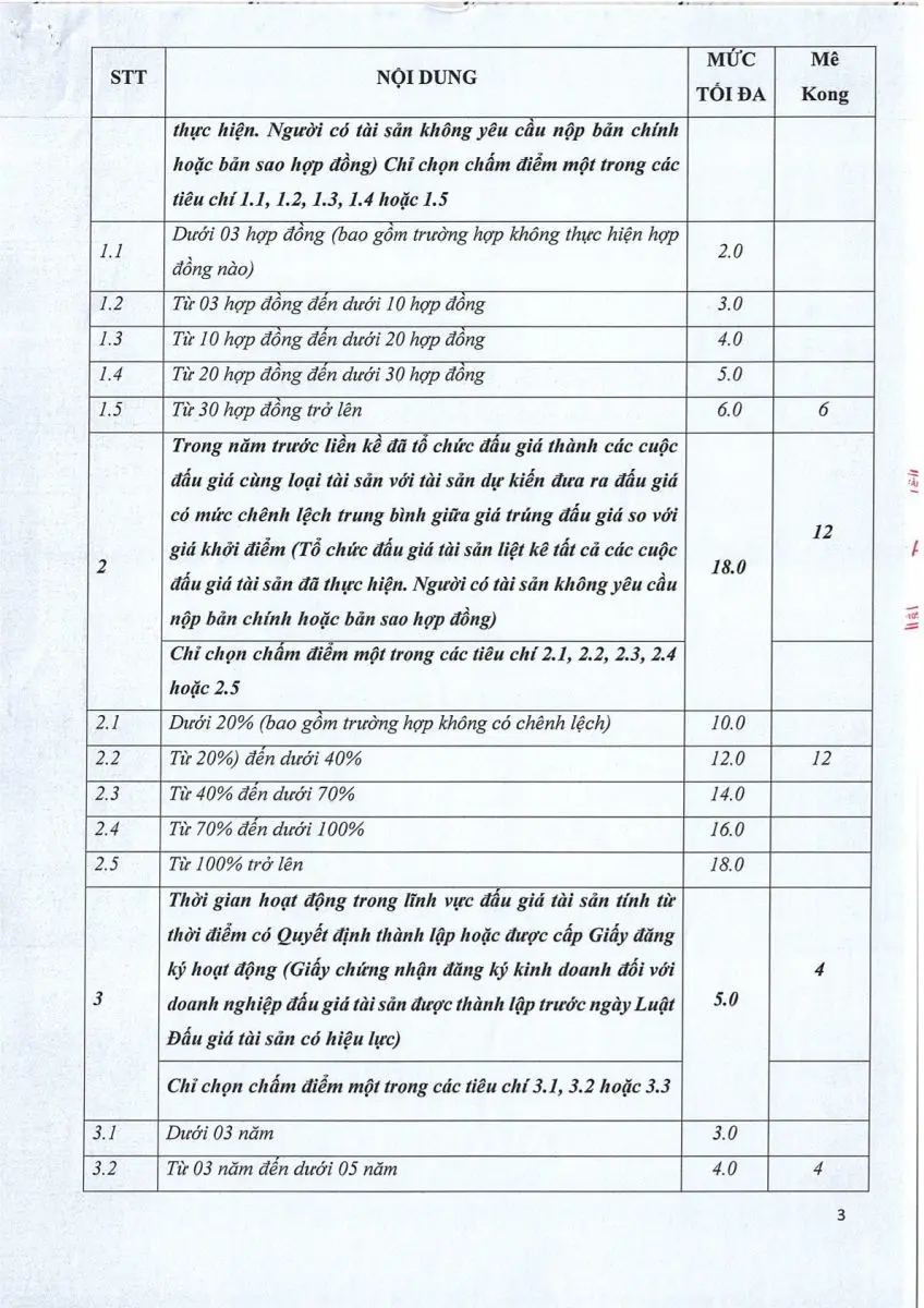 Ảnh chụp văn bản thông báo, trang 3