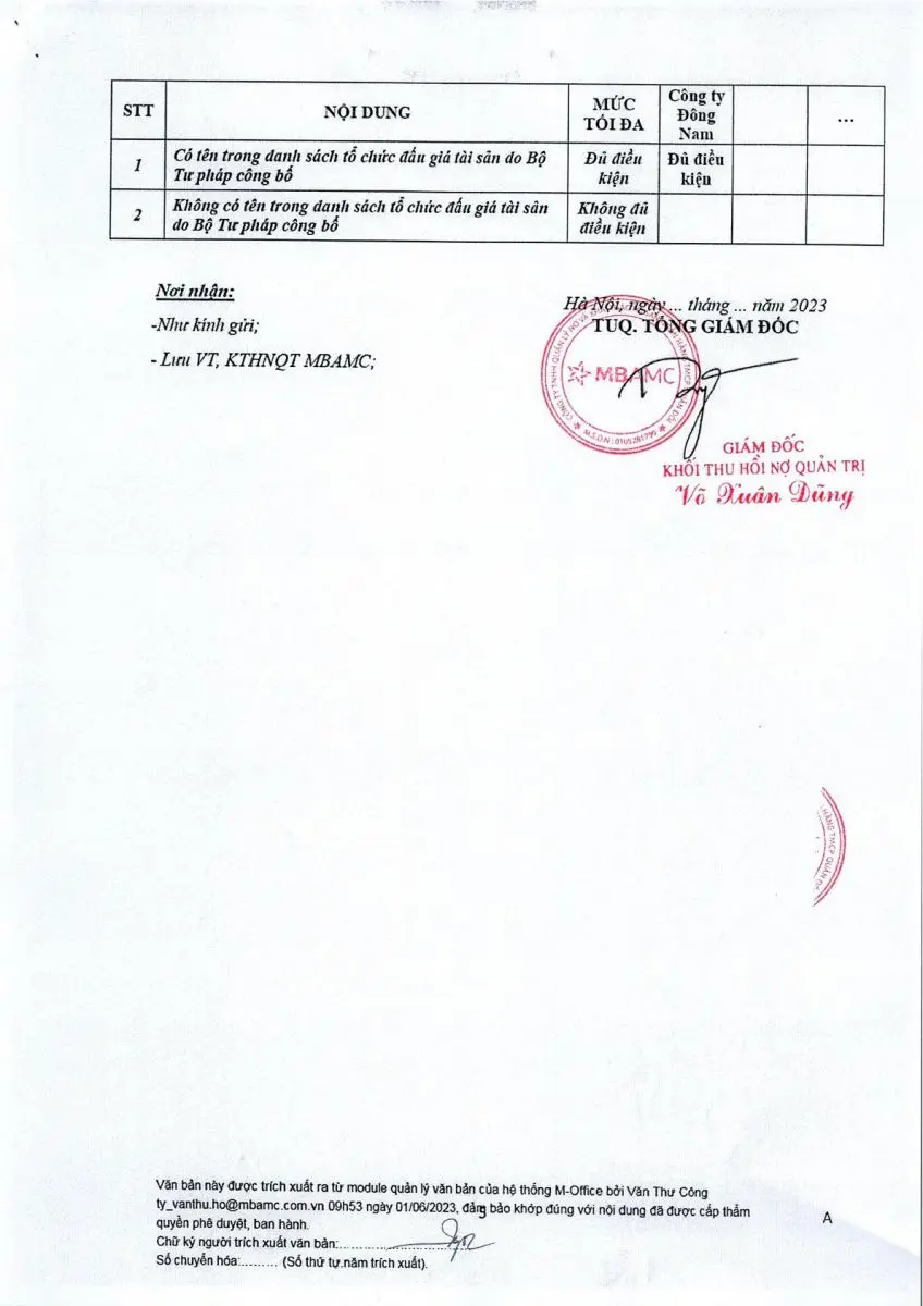 Ảnh chụp văn bản thông báo, trang 5