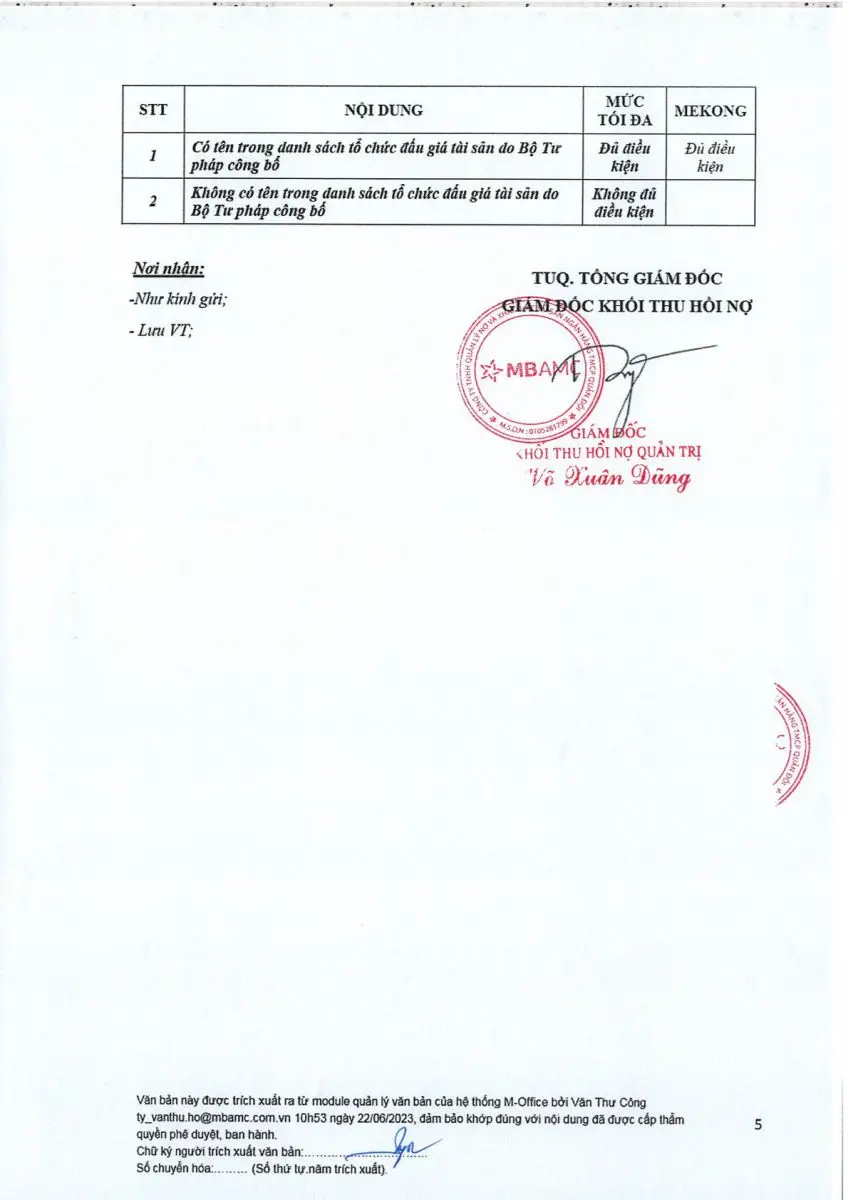 Ảnh chụp văn bản thông báo, trang 5