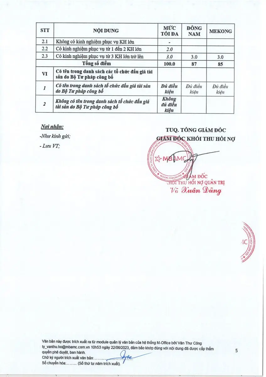 Ảnh chụp văn bản thông báo, trang 5