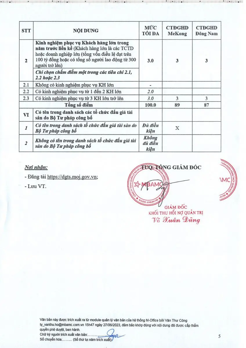 Ảnh chụp văn bản thông báo, trang 5