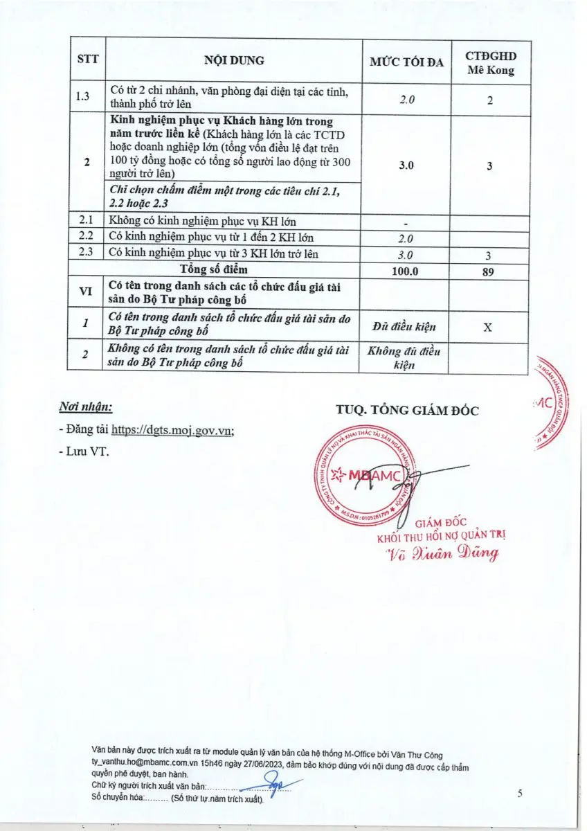 Ảnh chụp văn bản thông báo, trang 5