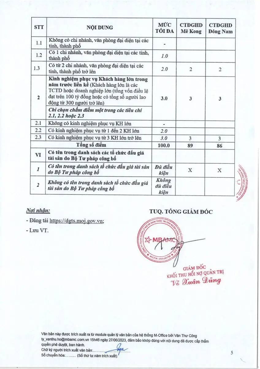 Ảnh chụp văn bản thông báo, trang 5