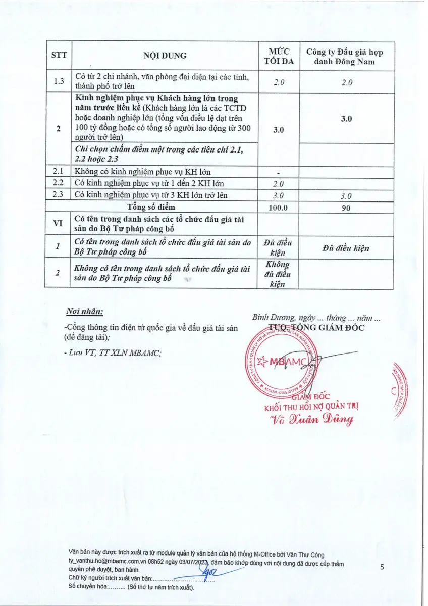 Ảnh chụp văn bản thông báo, trang 5