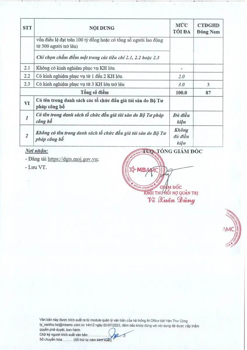 Ảnh chụp văn bản thông báo, trang 5