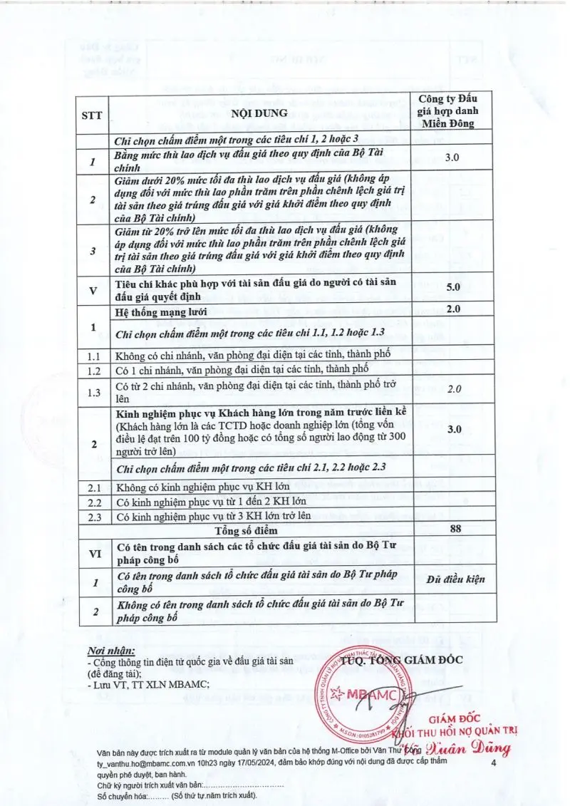 Ảnh chụp văn bản thông báo, trang 4