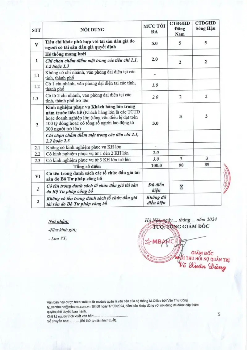 Ảnh chụp văn bản thông báo, trang 5