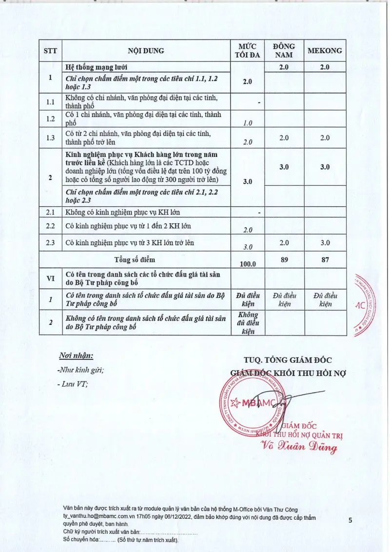 Ảnh chụp văn bản thông báo, trang 5