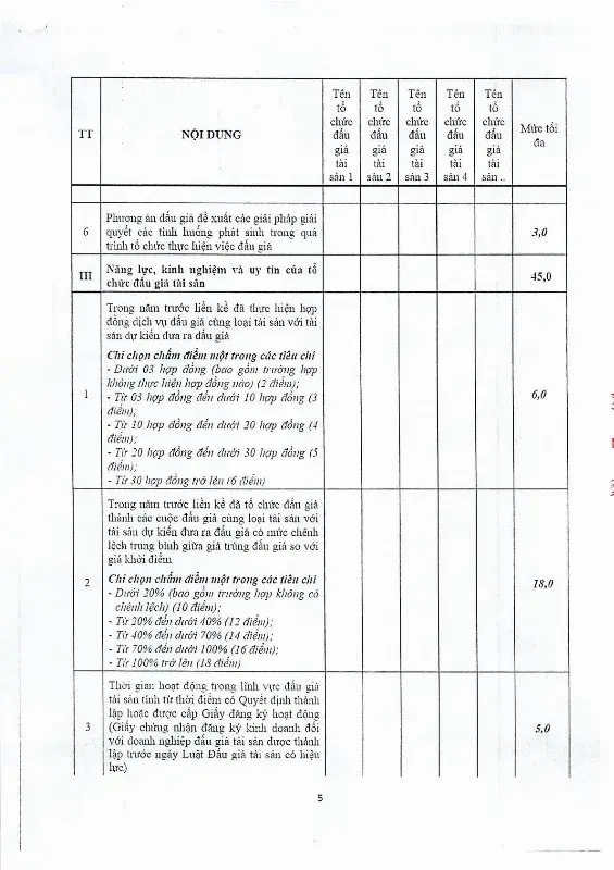 Ảnh chụp văn bản thông báo, trang 5