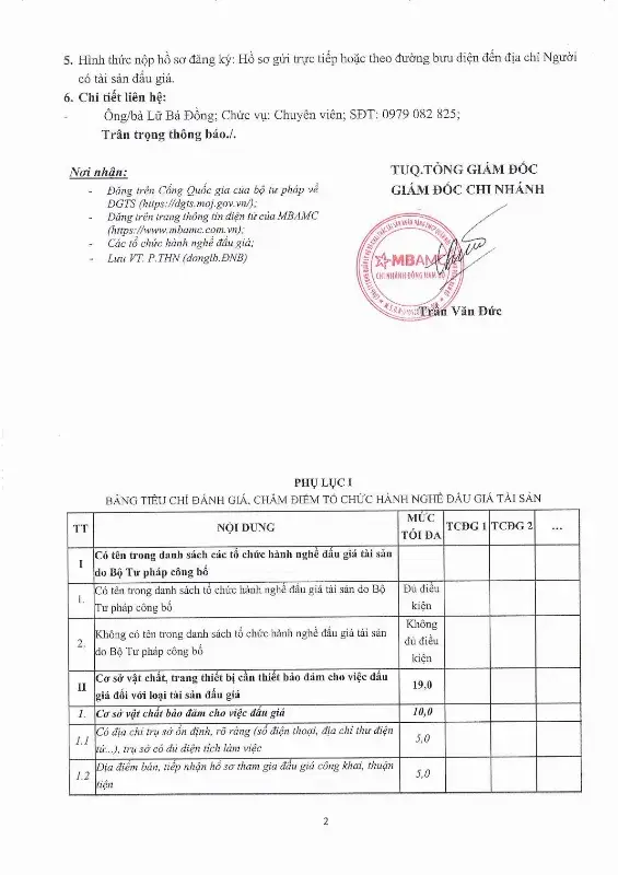Ảnh chụp văn bản thông báo, trang 2
