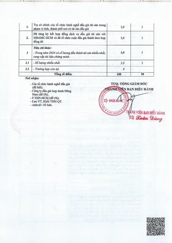 Ảnh chụp văn bản thông báo, trang 6