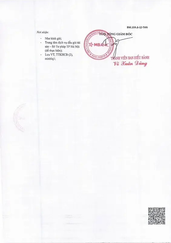 Ảnh chụp văn bản thông báo, trang 6