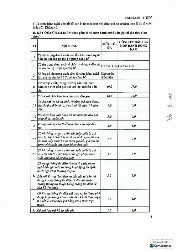 Ảnh chụp văn bản thông báo, trang 3